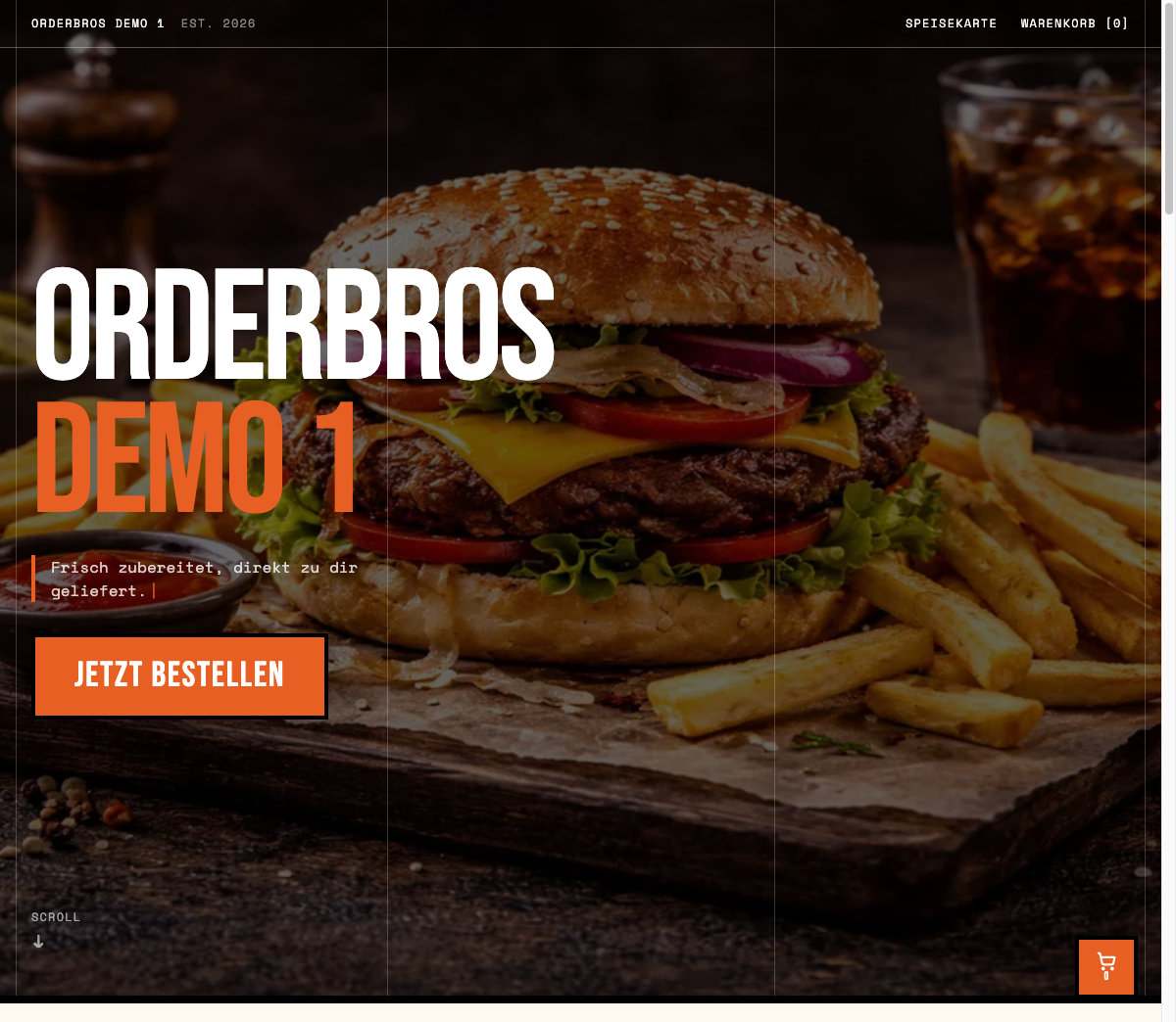 Orderbros Webshop Demo